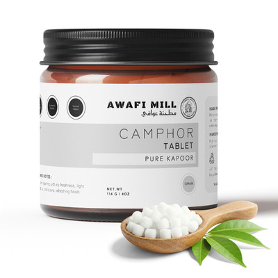 AWAFI MILL Camphor Tablets | Aromatic Camphoratum Tablets - 114 g | 4 Oz