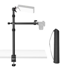 EMART Camera Desk Mount Table Stand, 3990cm Adjustable Height with 360  Ball ...