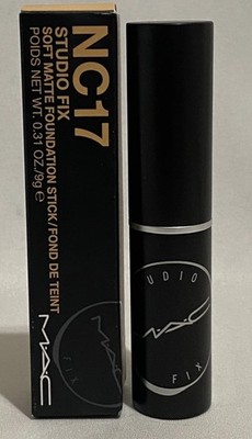 MAC Studio Fix Soft Matte Foundation Stick Shade NC17 Full Size 0.31oz / 9g 