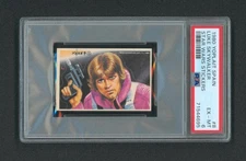 1980 Star Wars Empire Strikes Back Luke Skywalker #8 Yoplait stickers PSA 6