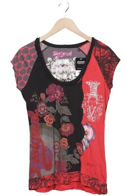 Desigual T-Shirt Damen Shirt Kurzärmliges Oberteil Gr. XL Baumwolle ... #v3gause