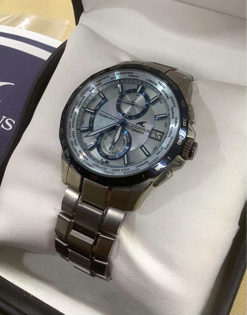 か*も様 CASIO OCEANUS Manta OCW-S2000 Casio Oceanus Manta OCW-S2000-2AJF Solar Watch Blue Dial