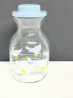 Vintage Anchor Hocking Duck Goose Juice Carafe 1987 Country Cottagecore Blue Lid