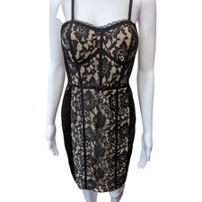 Guess Dress Size 3 Juniors Lace Corset Style Bodycon Holiday Party Date NYE