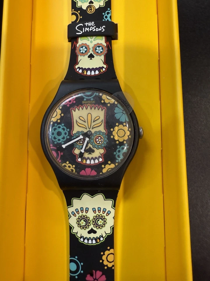 D'OH OF THE DEAD! Simpson Family Special Pack NEW GENTS Swatch GLOWS-NIP! - Image 3 of 4