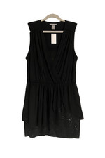 Chelsea & Theodore Little Black Dress S M L Rayon Spandex Machine Washable NWT