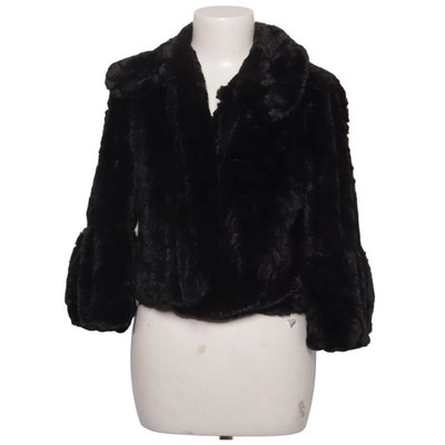Tacera, Jacke, Damen, Größe: L, model: faux fur, Schwarz, Polyester #OPs