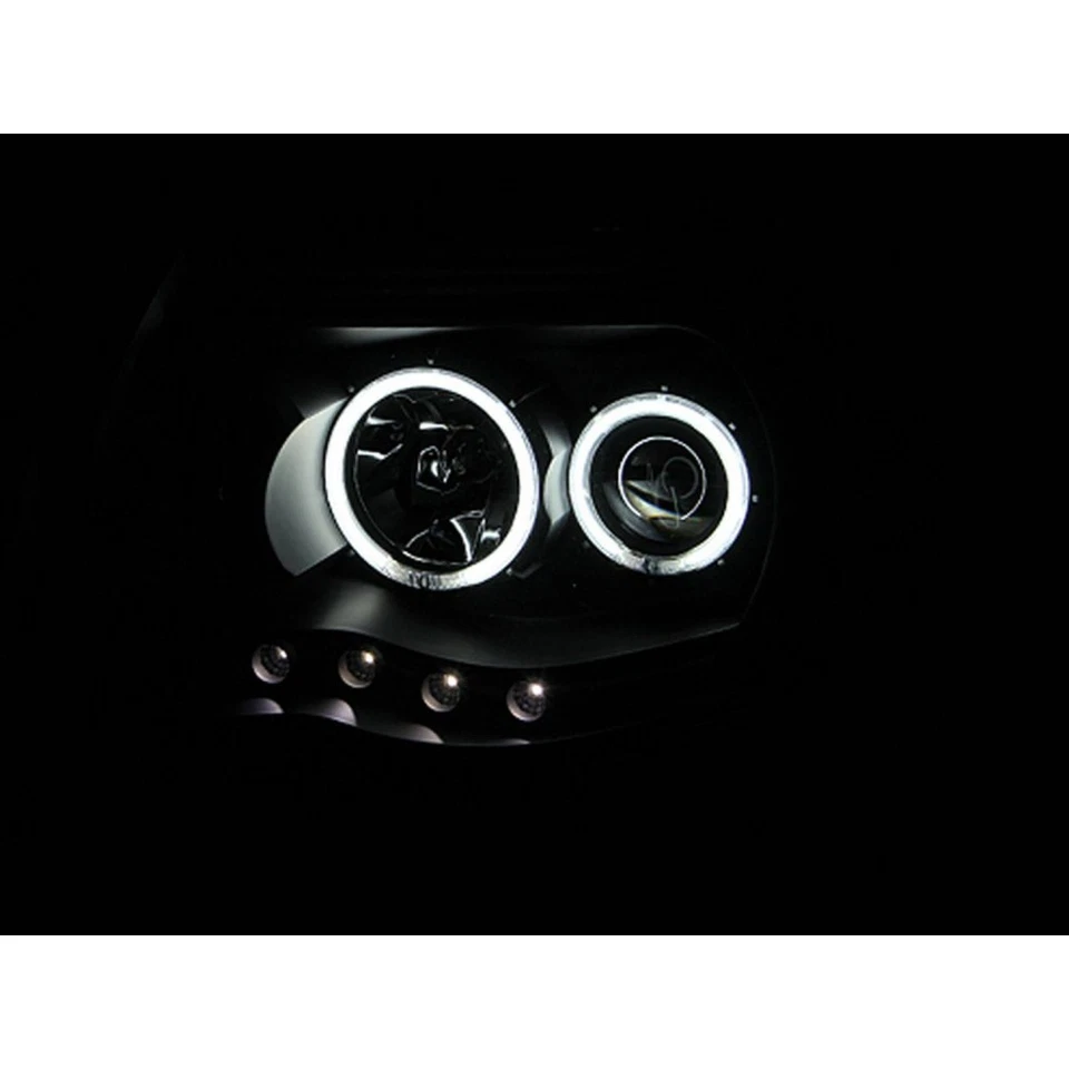 ANZO For Toyota Tacoma 2005-2011 Projector Headlights w/ Halo Black - Изображение 3 из 4