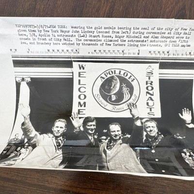 Welcome Apollo 14 Astronaut In New York Photograph After Landing Press Release