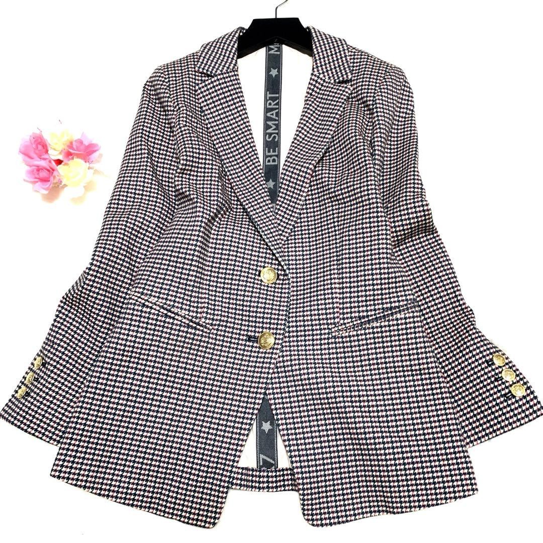 Max Mara MARELLA houndstooth pattern Jacket Blous… - image 7