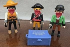 Playmobil vintage Western Bandits with Bank Box