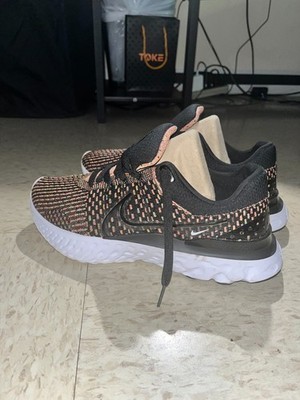 Size 12 - Nike React Infinity Run Flyknit 3 Black Multi, worn once