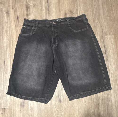 Vtg 90s Southpole Browntab Black Baggy Skater Shorts