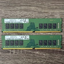 2x Samsung 16GB 2Rx8 PC4-2400T DDR4 UDIMM Desktop RAM M378A2K43CB1-CRC 32GB