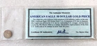 Authentic Miniature U.S. American Eagle 50 Dollar Gold Piece 10K REAL SEALED