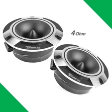 (2) 3.85" SUPER TWEETER TIMPANO 300W TPT-ST2 CHROME BULLET 4 OHM PRO AUDIO PAIR