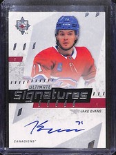 2025-26 Upper Deck Ultimate Collection Hockey Signatures #US-JE Jake Evans