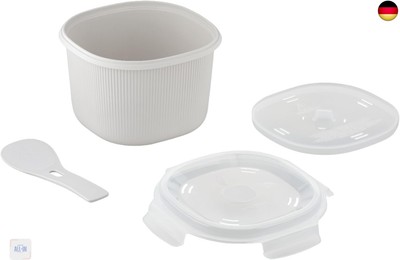 CARE + PROTECT Mikrowellen-Reiskocher, ideal zum Dämpfen, Servieren und 
