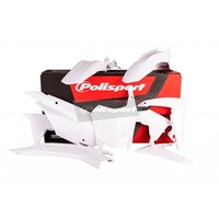 Kit Plastica Polisport Honda Weiß FüR Motorrad Ersatzteile ZubehöR