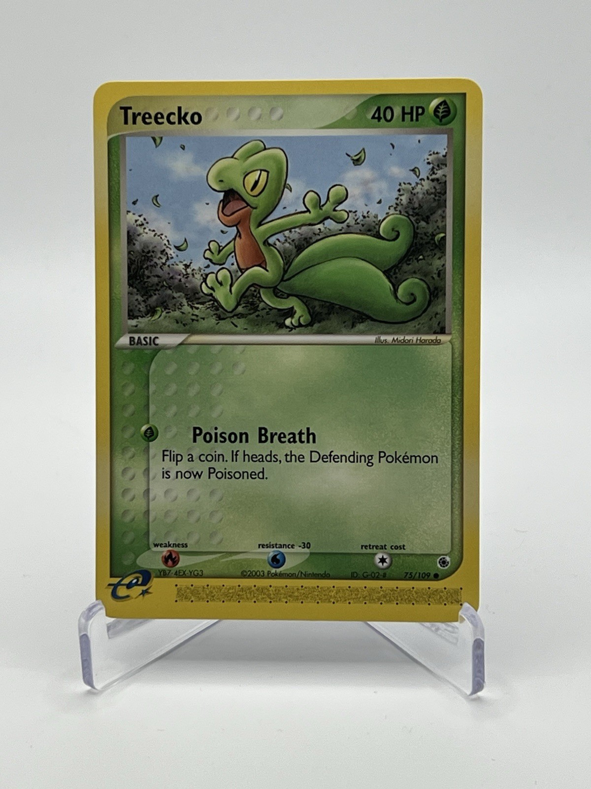 Treecko #75/109 Common 2003 Pokemon Ruby & Sapphire