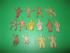 Large Group Of Vintage Marx Chubby Cowboys & Horses