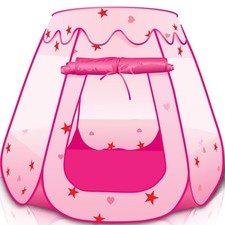 ArtCreativity Pop Up Princess Tent, Kids Playhouse Tent with a Carry Pink