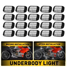 20pcs 36-led White Under Car Underbody Light Underglow Lamps Kit Universal Ea