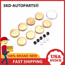For Chevy Brass Freeze Frost Plug Kit Small Block 283 305 327 350 MPE-100-BR New