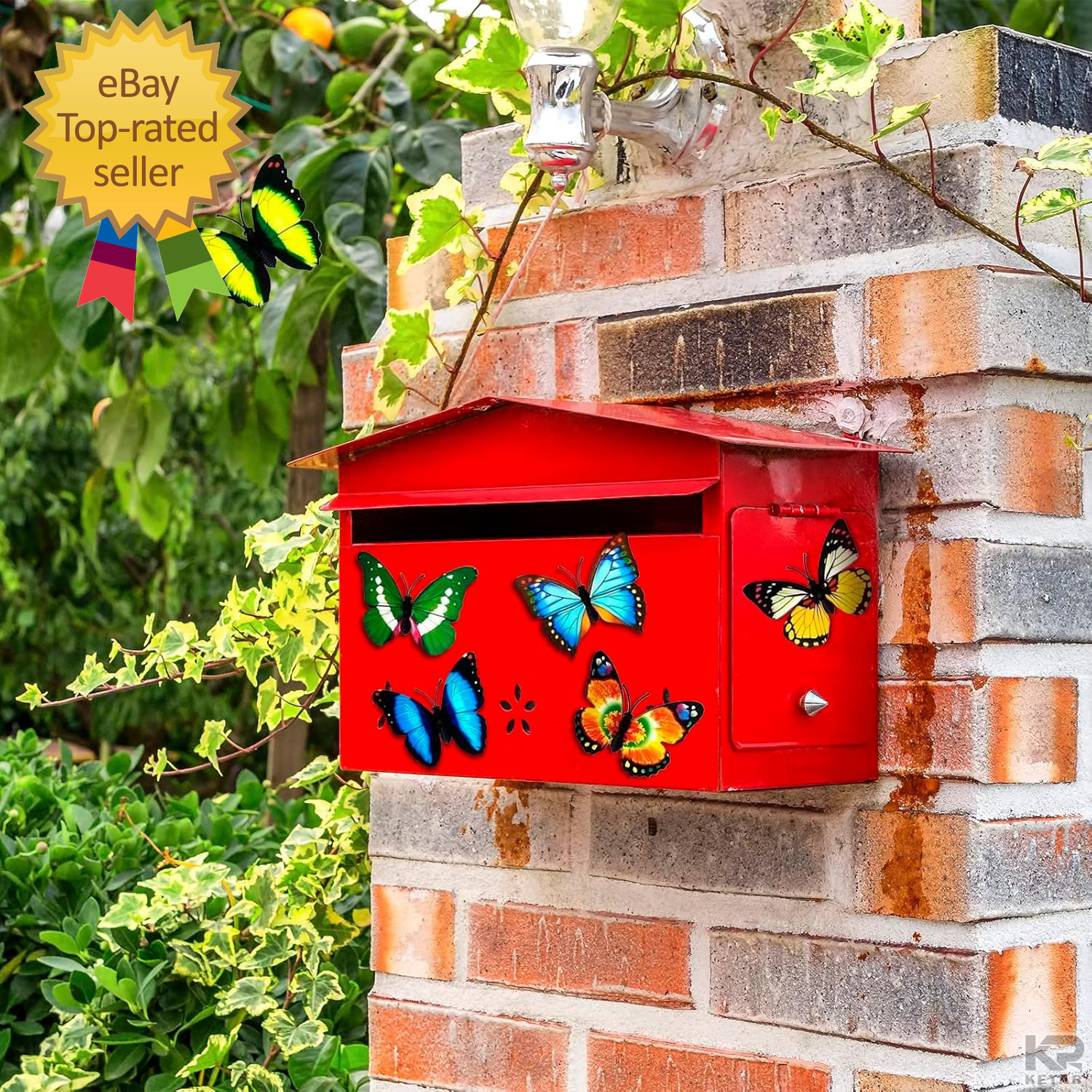 20 Pcs Butterfly Magnets for Refrigerators – 4" Colourful Magnetic Butterflies D