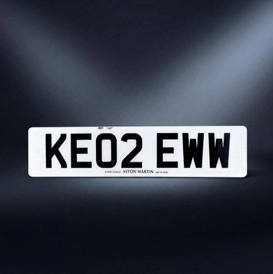 Die Another Day - James Bond's Aston Martin Vanquish V12 License Number Plate