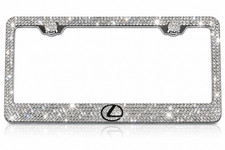 Lexus Logo Bling License Plate Frame Holder Made With Swarovski Crystals Lexus Logo Bling License Plate Frame Holder Made With Swarovski Crystals
