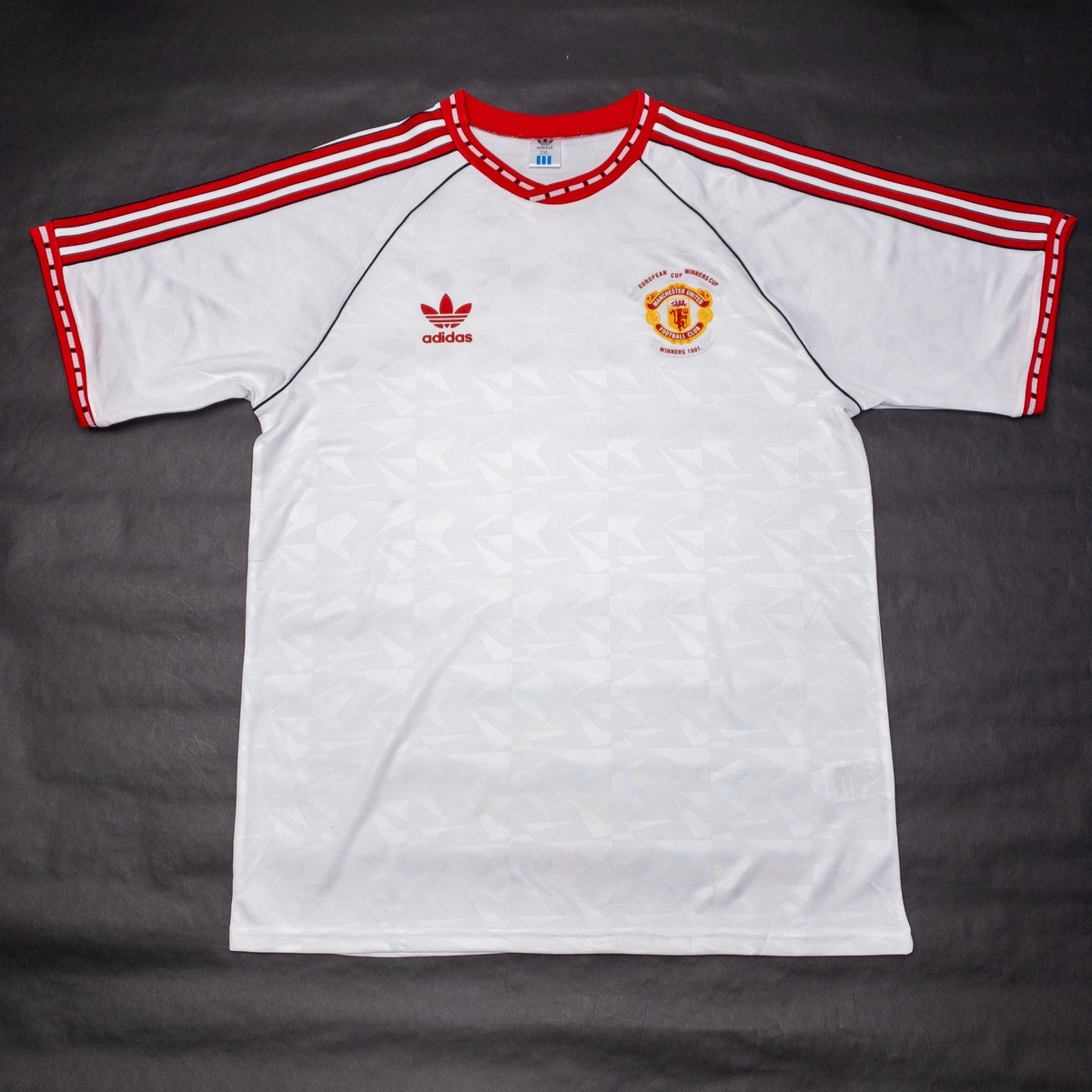Adidas Manchester United Retro Jersey Men's 2XL Slim Soccer