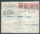 GB USED ABROAD 1921 George V cover Constantinople, BRITISH LEVANT to Leeds