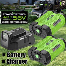 2.5Ah Lithium Battery / Charger For EGO Power 56V BA2800 BA2800T BA4200 BA1400