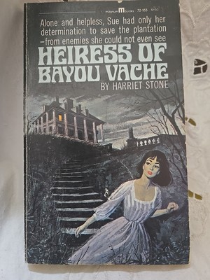 Heiress Of Bayou Vache by Harriet Stone Paperback Vintage Rare Horror Thriller 