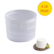 10 PEZZI Fuscella Fuscelle Forma Ricottiera Ricotta Formaggio 500 GR Fustella St
