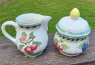 Villeroy & Boch French Garden Fleurence Covered Sugar Bowl/Lid & Creamer