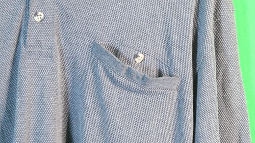 Camisa Polo KnightsBridge Para Hombre Grande Mezcla Poliéster Gris Guijarro Patrón Usada - Imagen 8 de 22