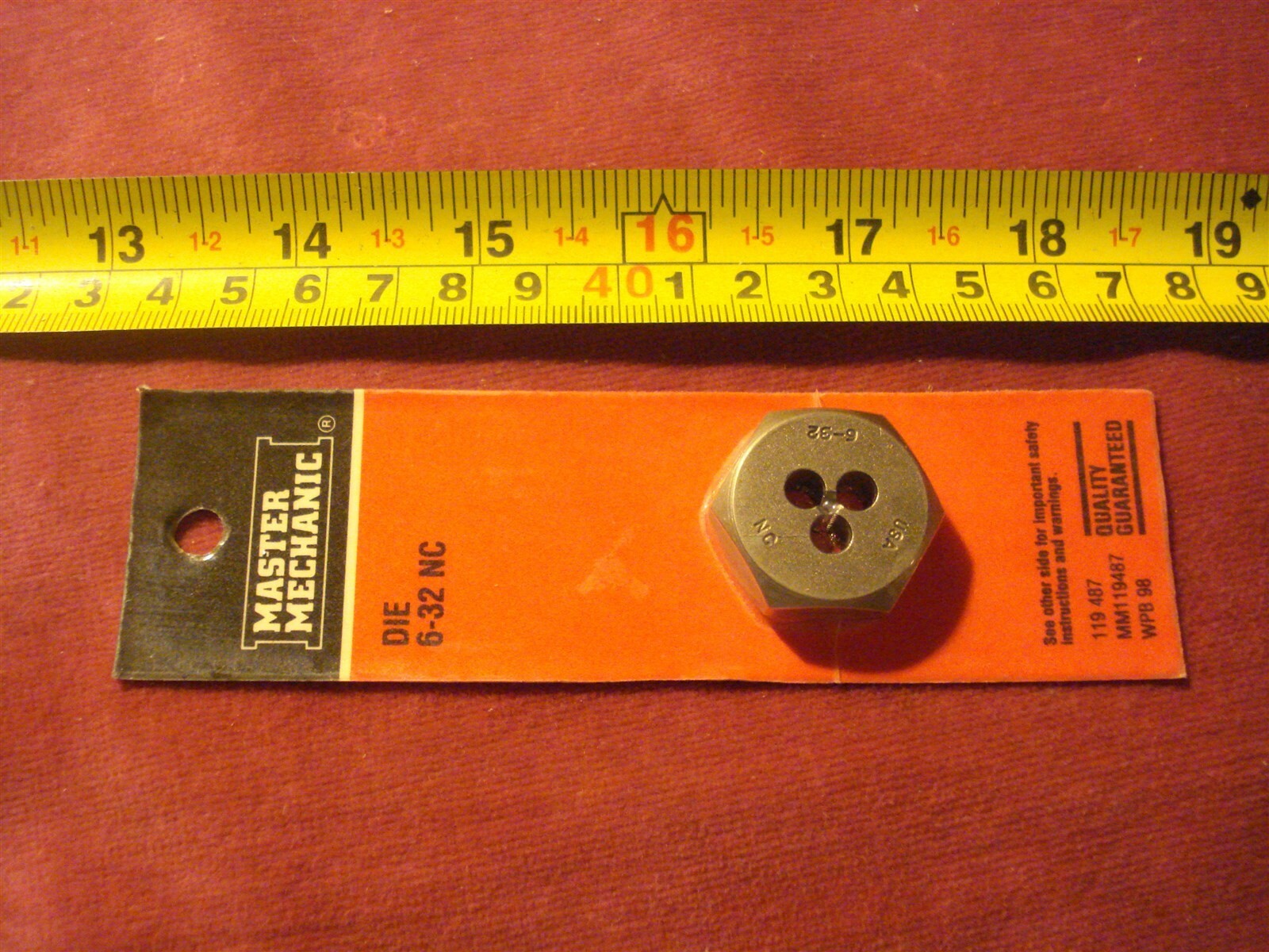 IRWIN 9318 Hex Die, 6-32 NC, 1-Inch – Thread Cutting Die For 6-32 National Coarse Threads - View #2