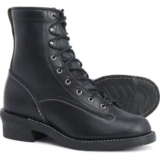 11.5 D Chippewa 1042BLK Reinhold 8" Logger men's Work Motorcycle Boots USA Made