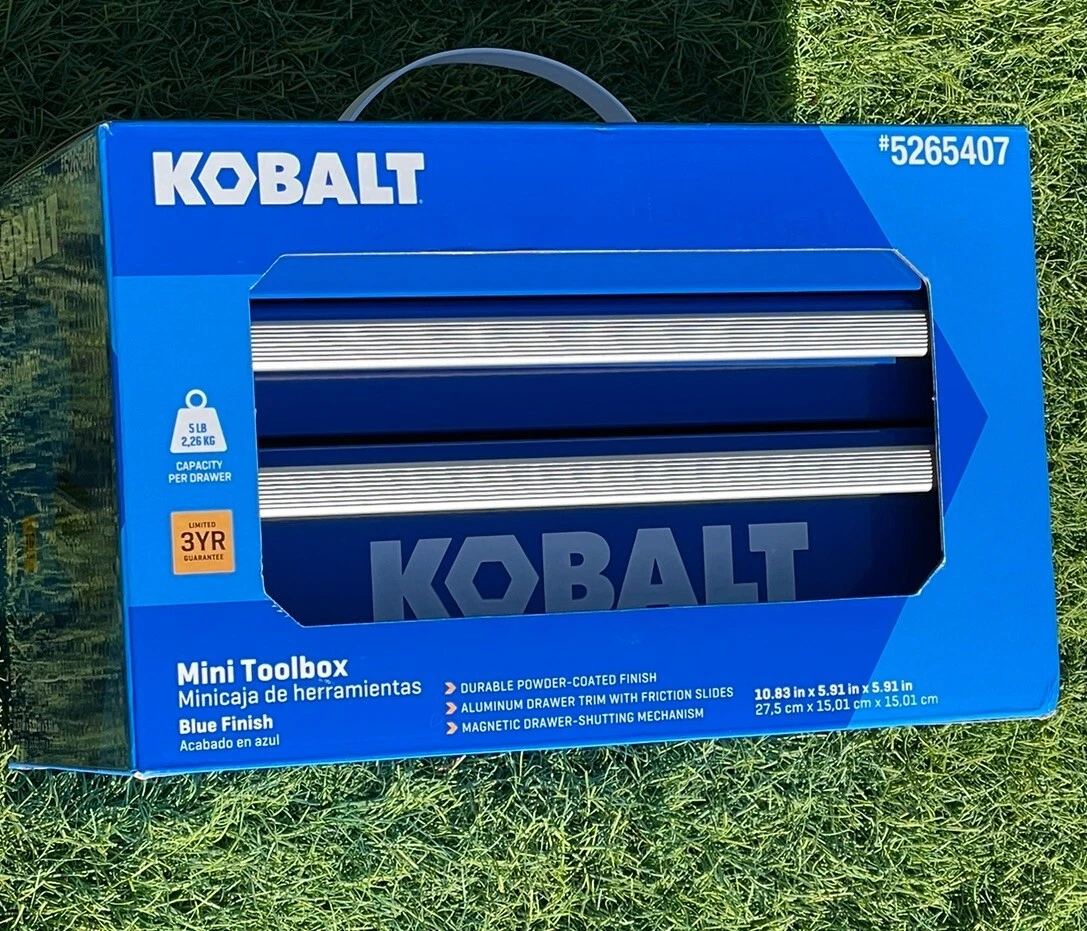 IN HAND SHIPS TODAY Brand New 25th Anniversary Kobalt Mini Tool Box Black