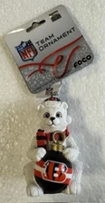 Cincinnati Bengals Christmas Tree Holiday Ornament - Polar Bear - Resin