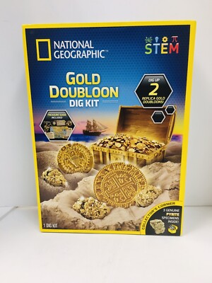 National Geographic gold doubloon dig kit 