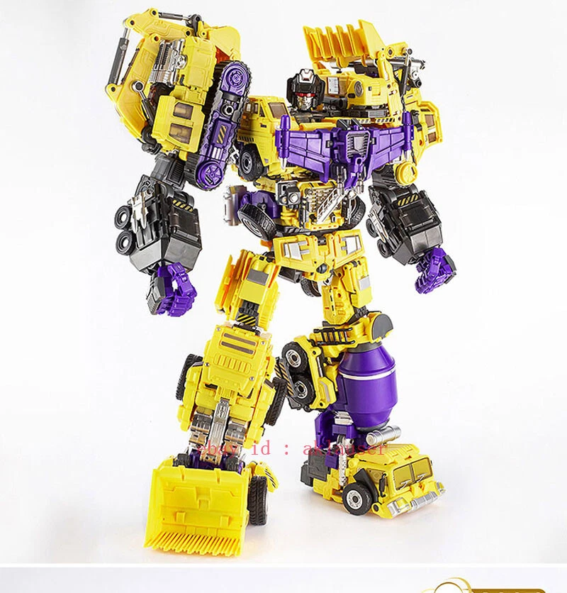 Jinbao Transformers Combiner Wars Devastator Yellow Enlarged