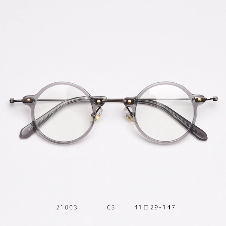 Leif Retro Small Round Acetate Glasses Frame