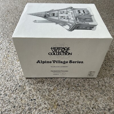 DEPT 56 ALPINE VILLAGE SERIES - KUKUCK UHREN 56191 1992 VGUC With WORKING Light