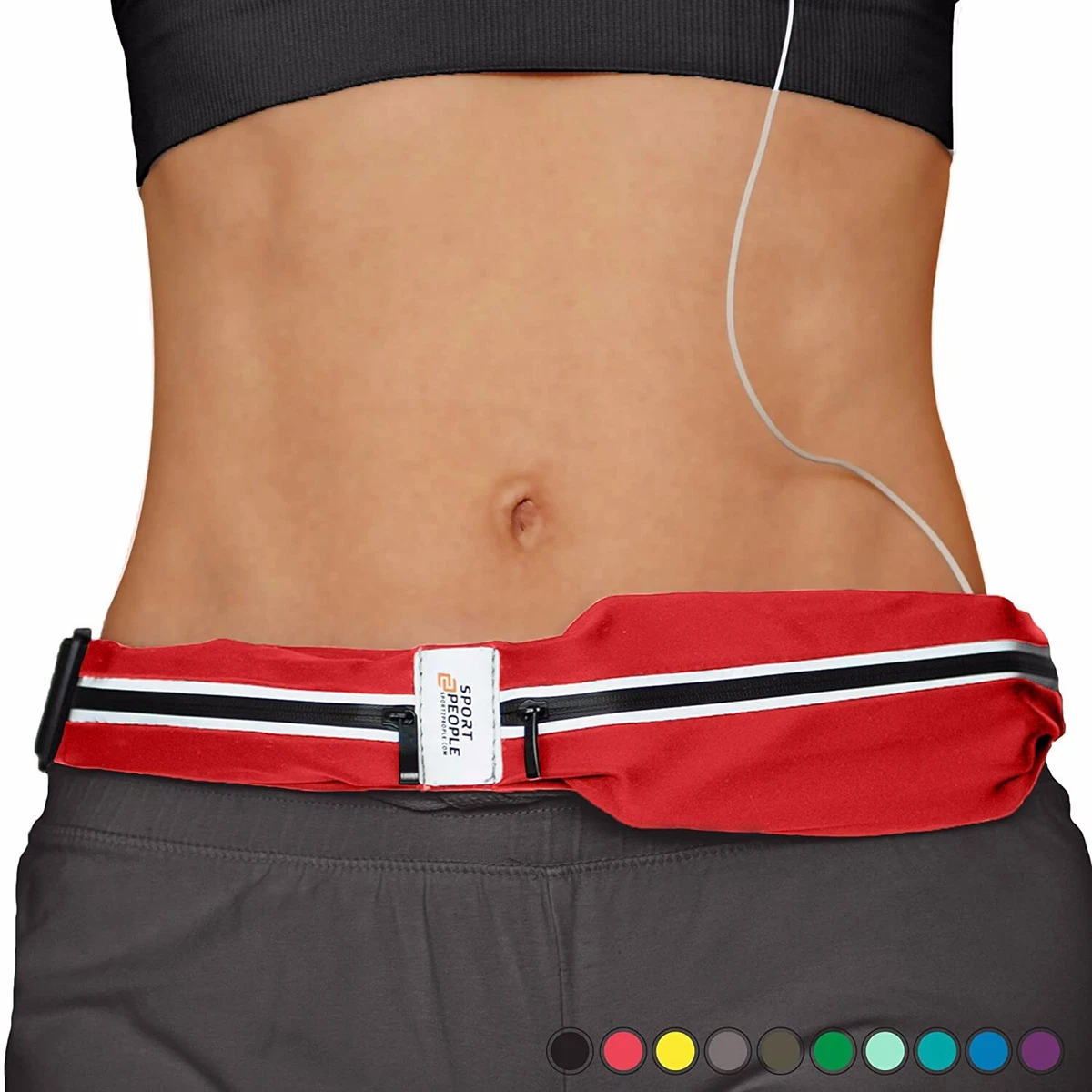 sport2people Running Belt USA Patented Fanny Pack for Hands Free