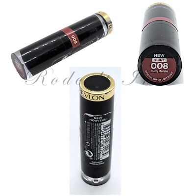 REVLON Super Lustrous Glass Shine Lipstick 008 RUM RAISIN ~Sealed~