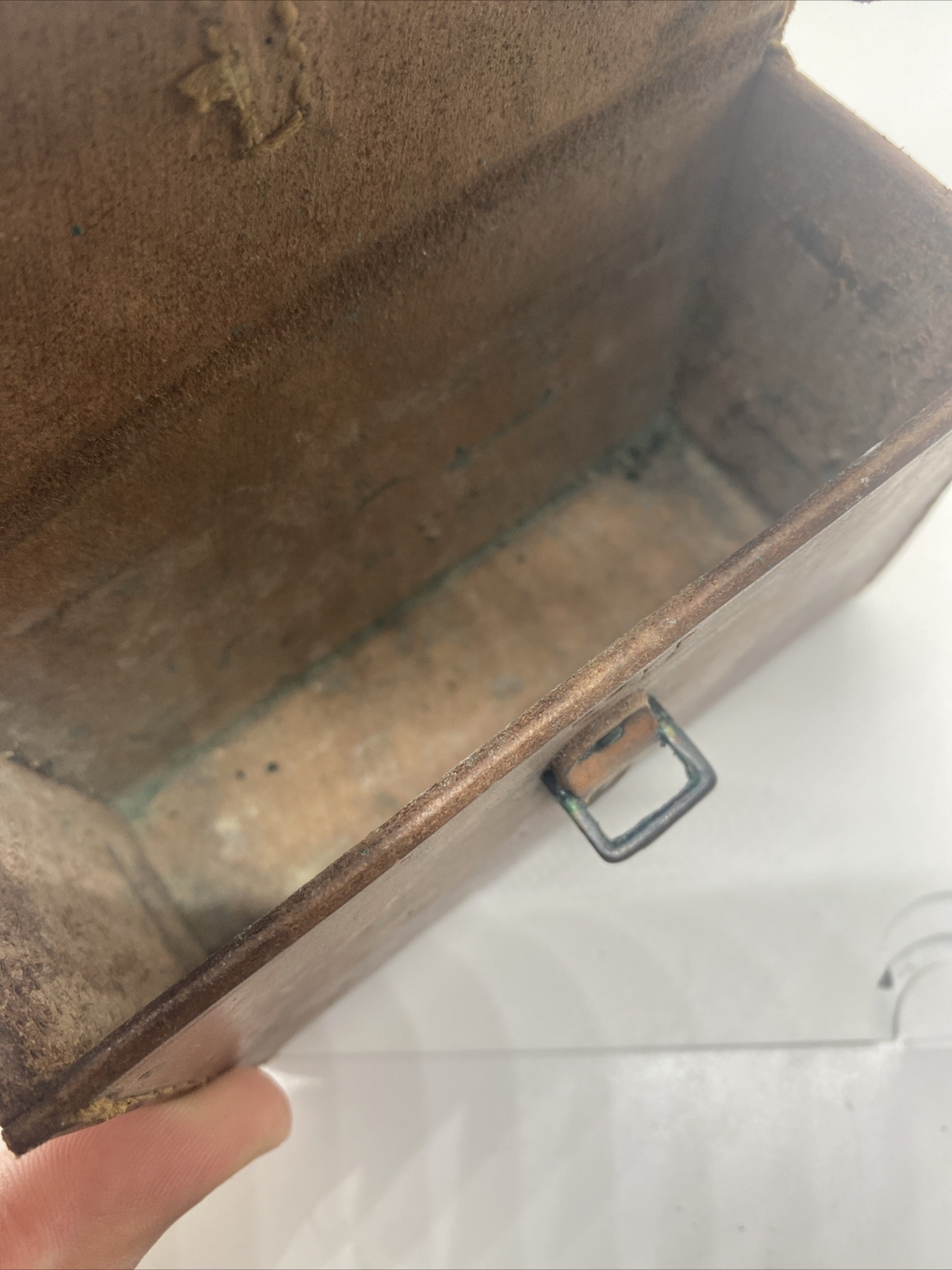 Named WWII WW2 US Boyt Leather Shell Ammo Case Pouch Marked, Boyt 643