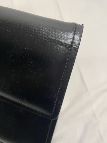 S.T. vintage Dupont Paris Organizzatore Pochette da Polso Nero Nuovo Vecchio Stock con Difetti - Foto 17 di 23
